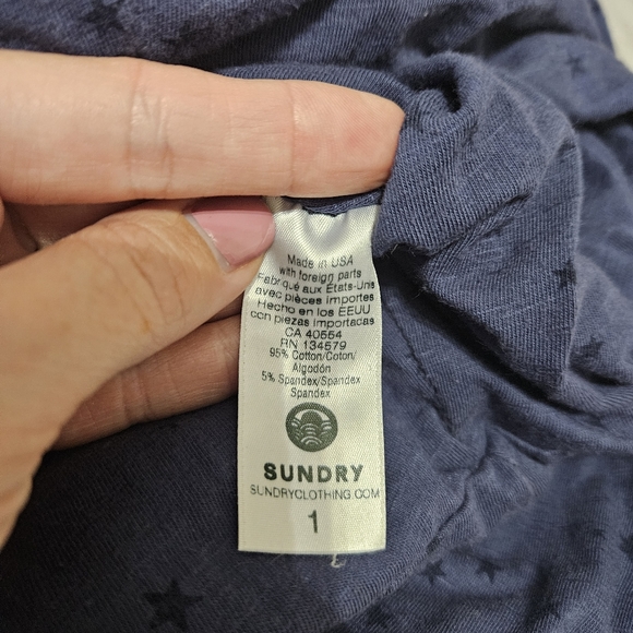 SUNDRY Women's Ruched Star Tank Top Mini Dress - Picture 6 of 7